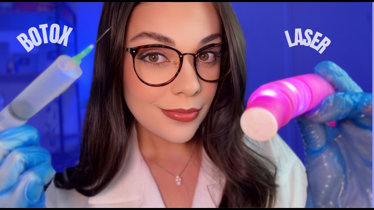 ASMR: dermatologista faz procedimentos em você👩🏻‍⚕️ (botox e laser completo) 💉
