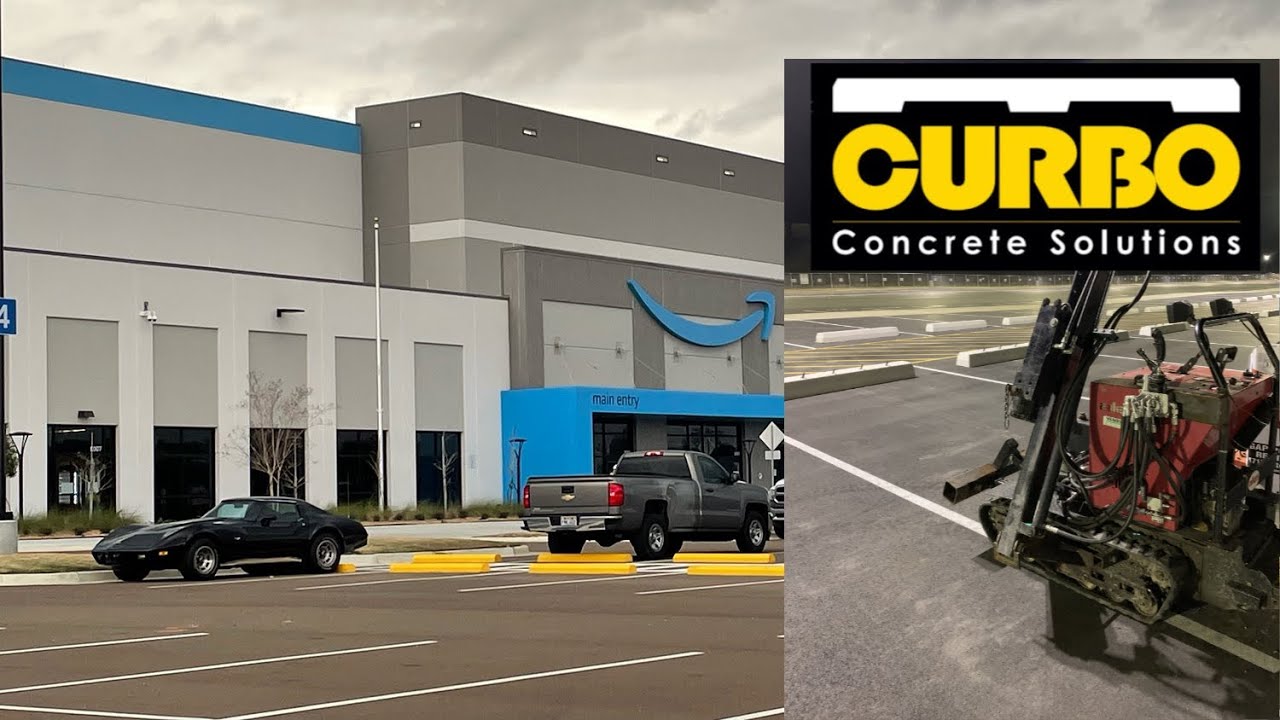 CURBO Curbs anchoring machine:Concrete Solution for fastening parking curbs in record breaking time!
