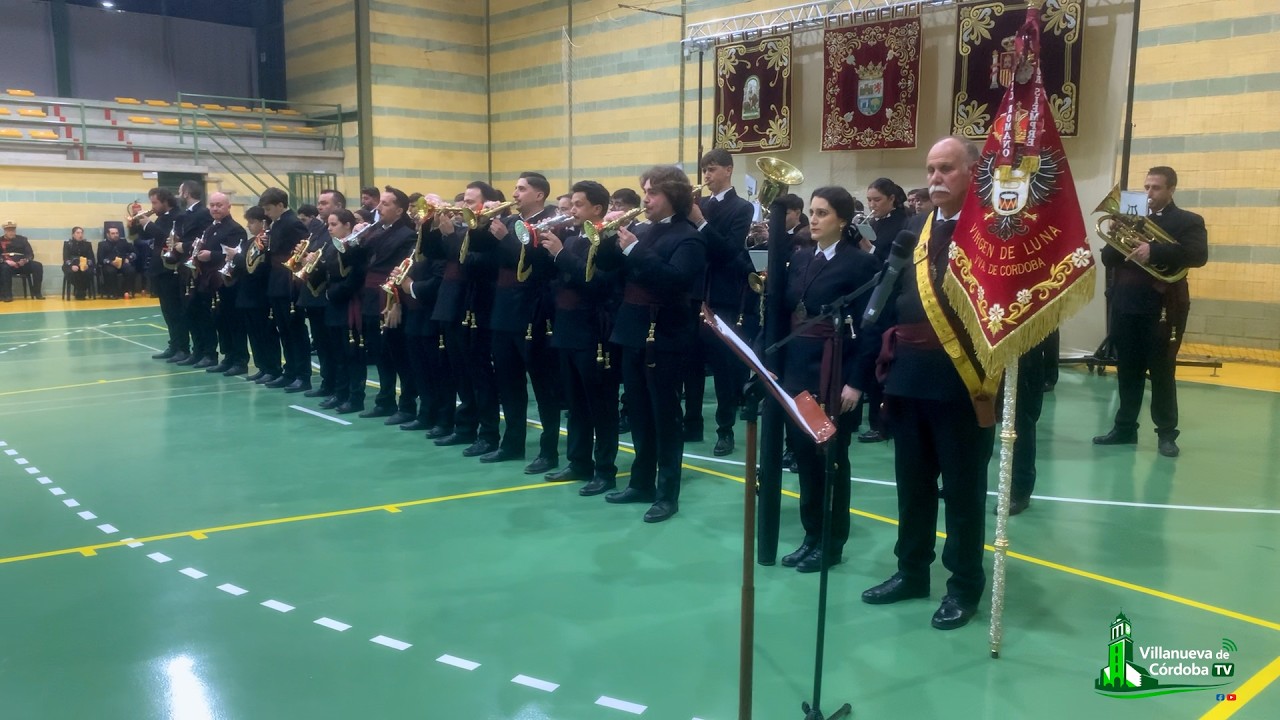 BANDA DE CORNETAS Y TAMBORES VIRGEN DE LUNA EN EL X CERTAMEN DE MÚSICA COFRADE DE ALCARACEJOS.