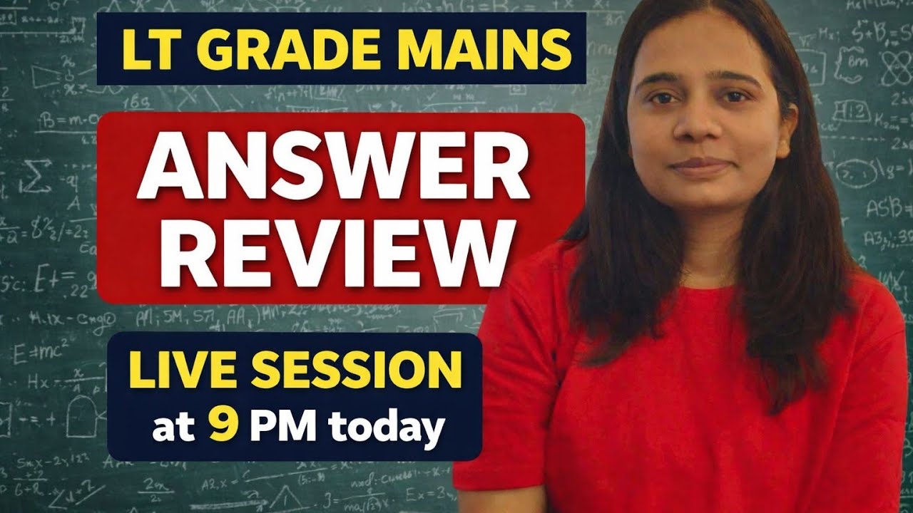🔴 3rd LIVE | LT MAINS Copy Check | Answer Writing Review
