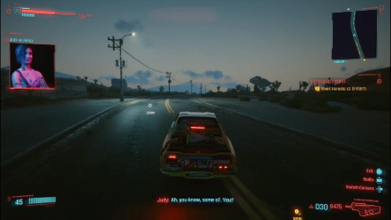 Cyberpunk 2077 Джуди намекает на желание встречаться