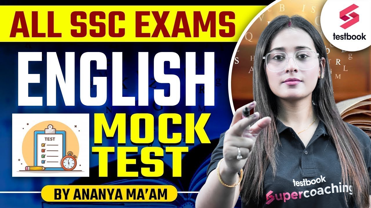 Blackbook of English Vocabulary By Ananya Maam | English Mock Test for All SSC Exams 2024