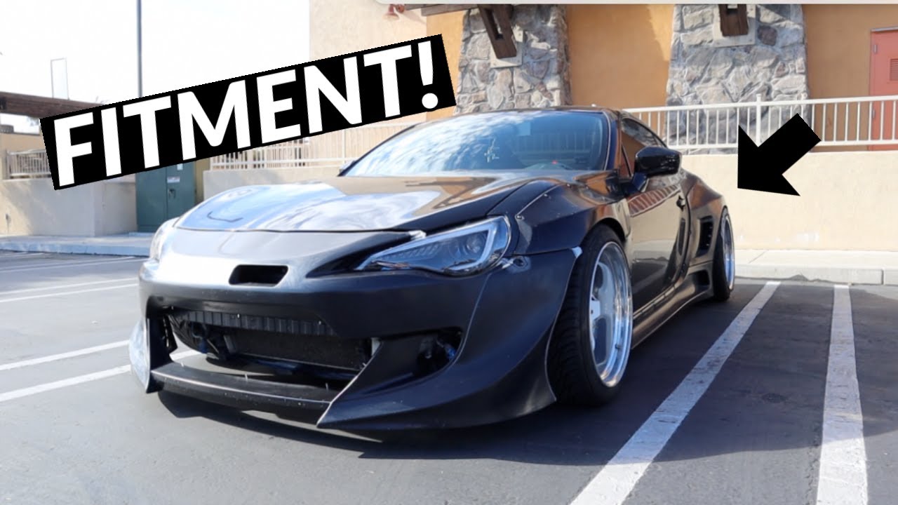 Подгонка колес выполнена на Widebody FRS!