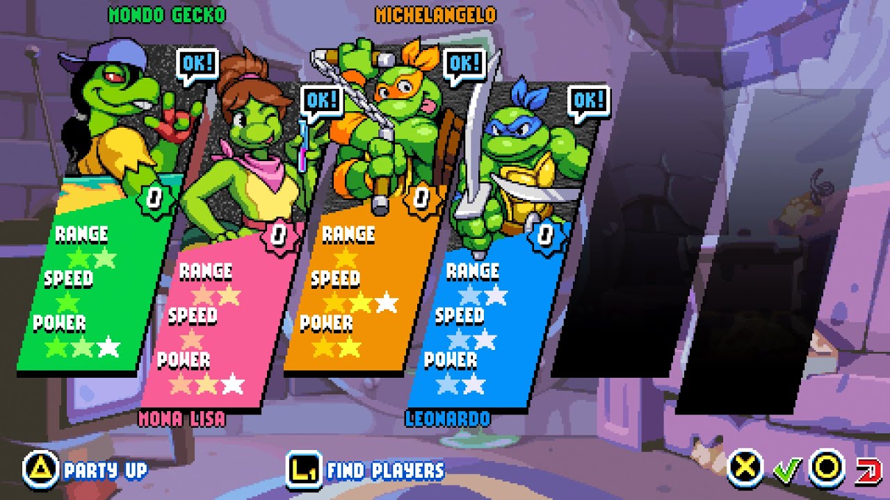 TMNT: Shredder's Revenge Mondo Gecko & Mona Lisa Radical Reptiles DLC PS5 Gameplay 4-Player Co-Op!