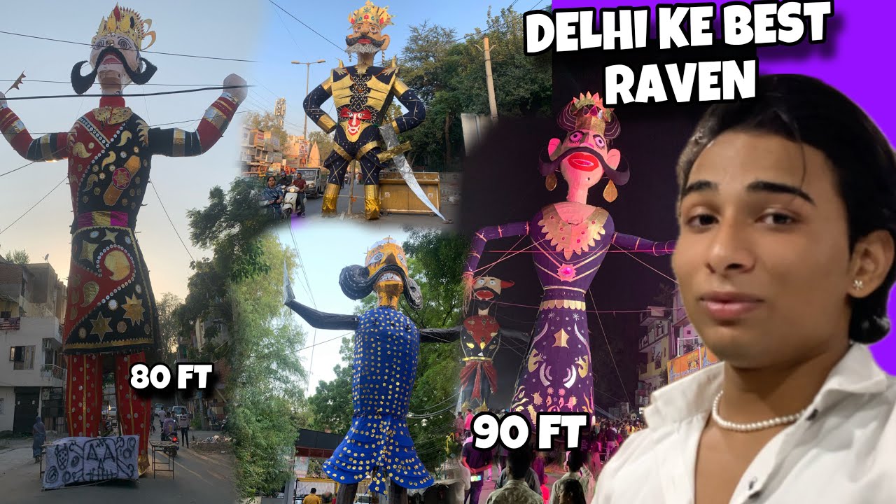 Delhi ke sabse bade ravan 🔥 biggest ravan in Raghubir Nagar #ravan dahan ​⁠@lbkofficialvlog