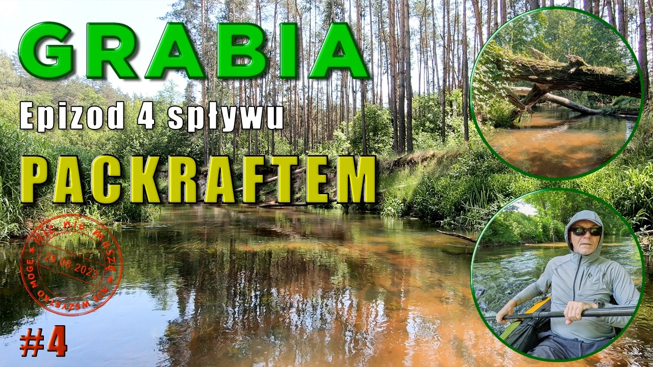 Rzeka Grabia spływ packraftem 4/4 | Turystyczny packrafting | Packraft Anfibio Rebel 2K