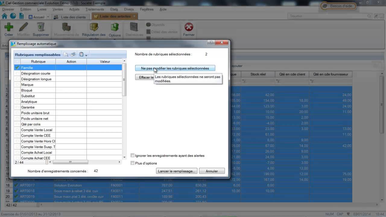 Tutoriel Fonction remplissage automatique taux de TVA CIEL Gestion Commerciale