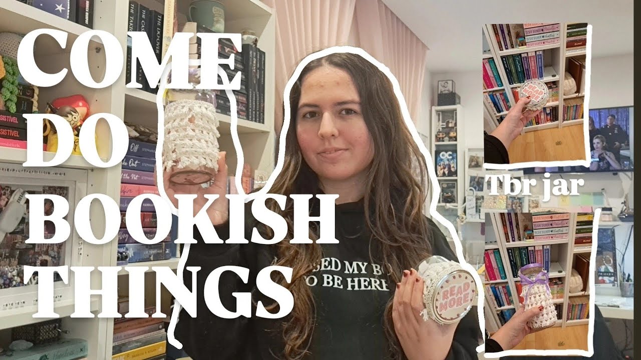 Doing bookish things 📚💗                           doing a tbr jar + cleaning my bookshelve