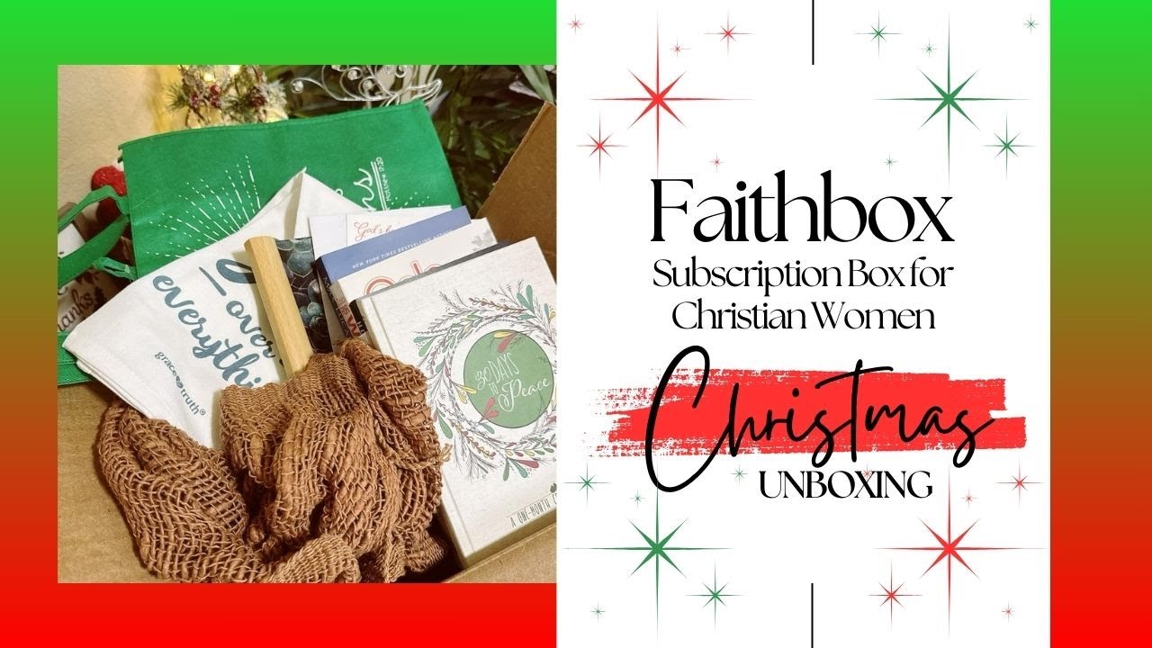 Faithbox Review and Unboxing: Monthly Subscription Box for Christian Women - Christmas Megabox