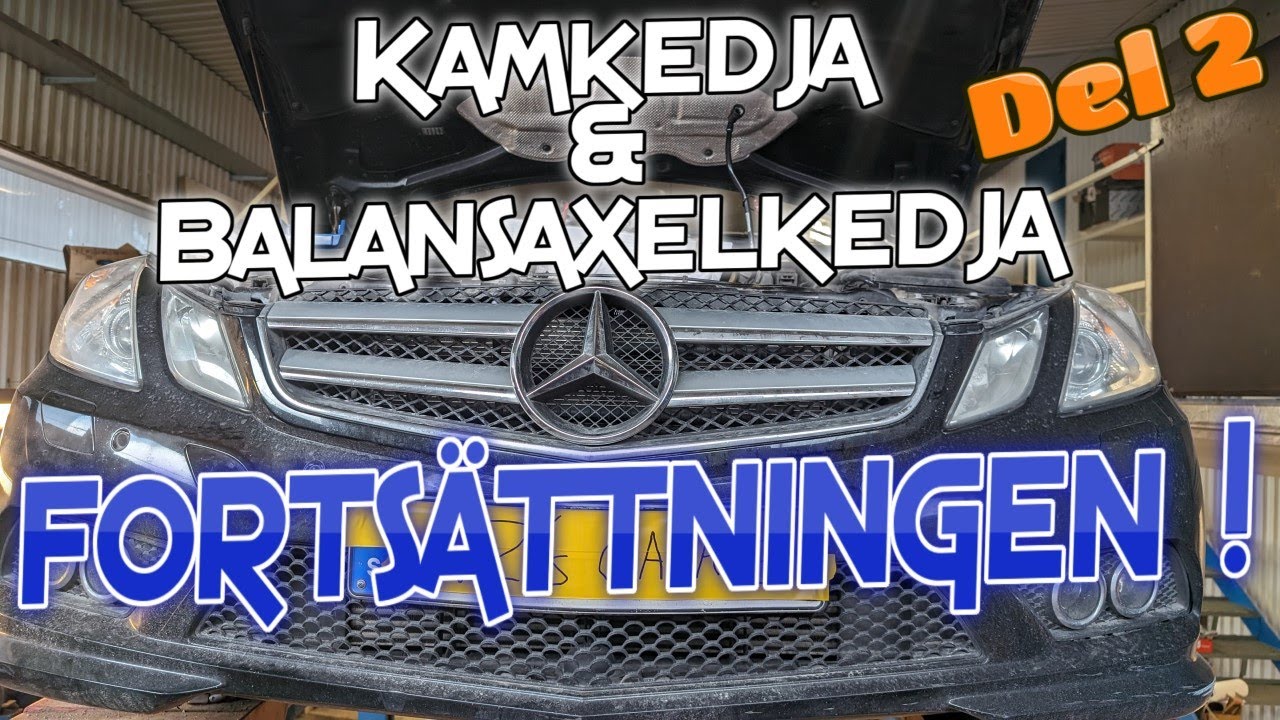 M271 fortsättning kamkedjebyte och nedre kedja. Supporta kanalen Swisha 1kr 0707654651