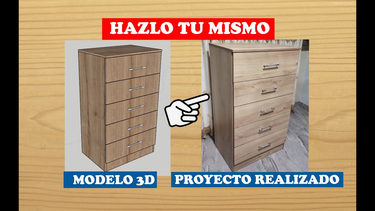COMO HACER UNA COMODA   CAJONERA (PASO A PASO)