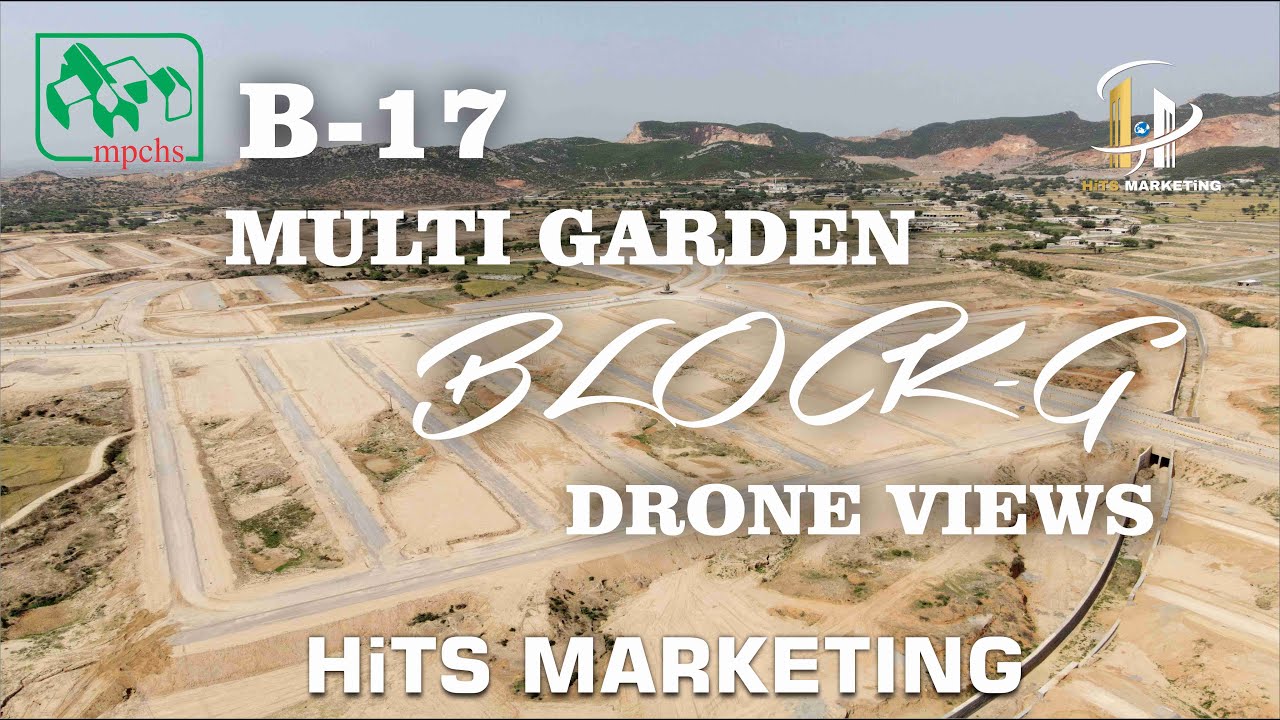 B-17 Multi Garden Block-G Drone Views 29-July-2022