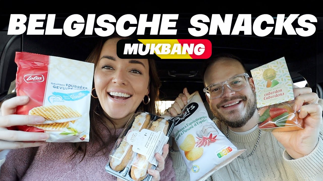 Snacks uit Belgie proeven mukbang | Beautygloss