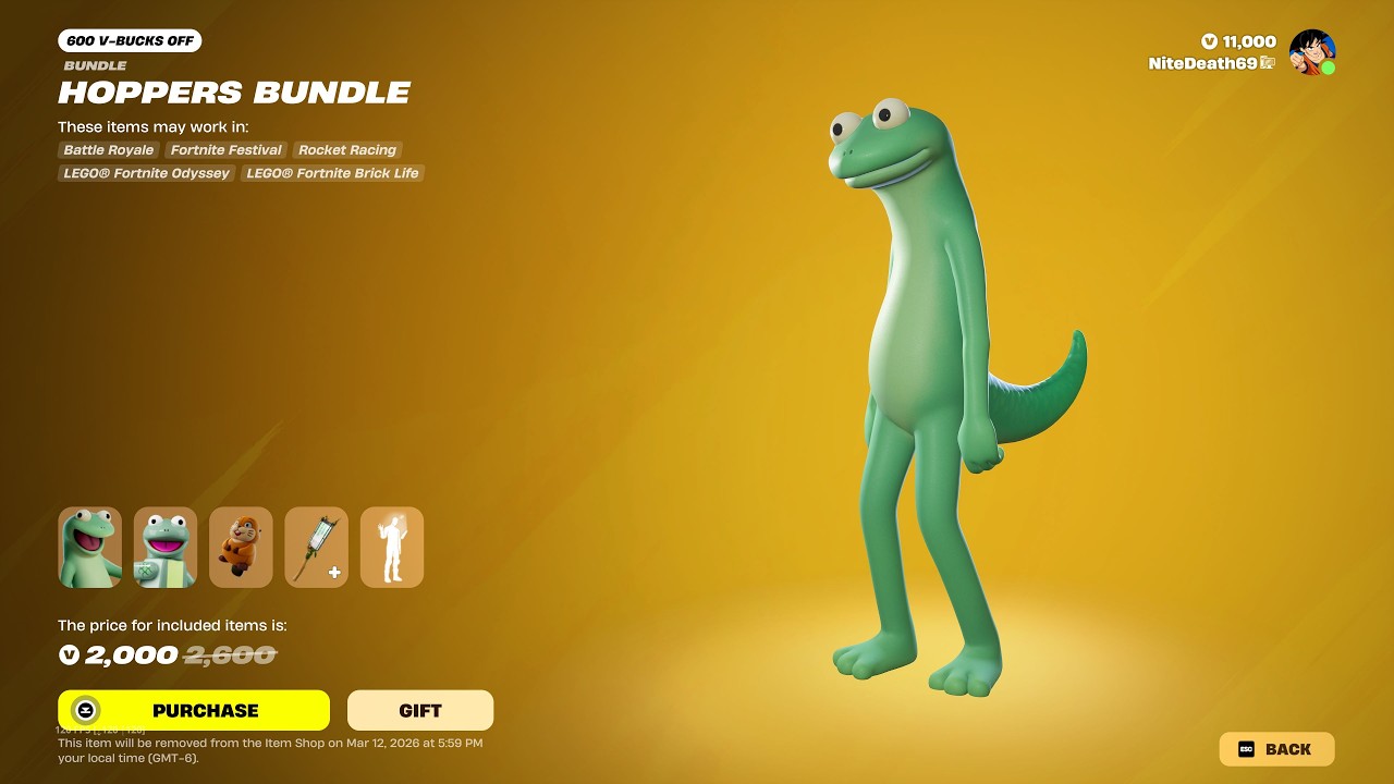 NEW Hoppers Bundle!! Tom Lizard Item Shop Review 3/5/26
