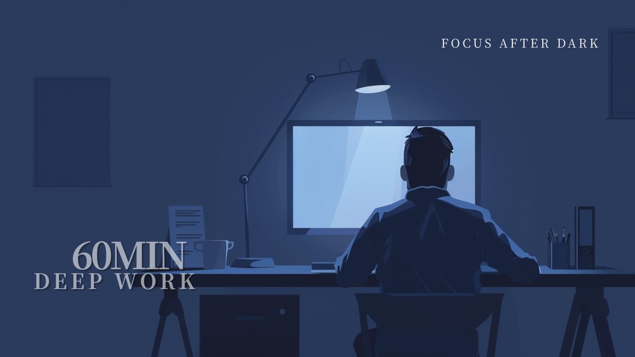 Focus After Dark – Deep Work Desk | 2-8Long Session