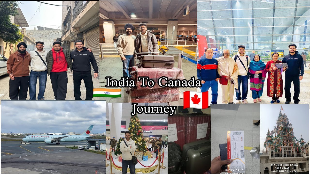 INDIA🇮🇳 TO CANADA🇨🇦 full journey | Direct flight to Vancouver | Air India | Student || 20-12-2024