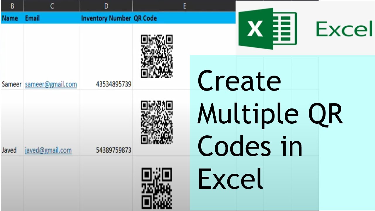 Создавайте несколько QR-кодов в Excel без усилий | Создавайте сразу несколько QR-кодов