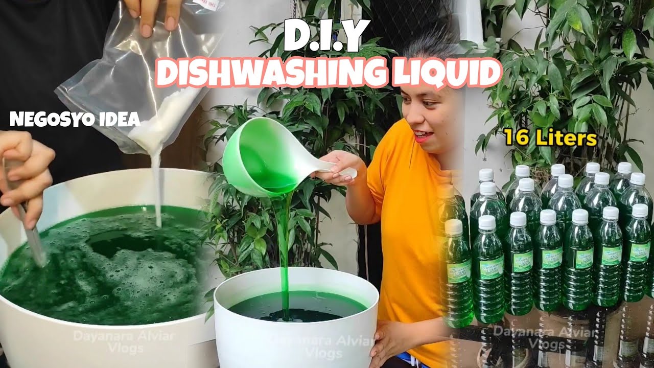 Dishwashing Liquid Making Step by Step | Dishwashing Liquid Negosyo Idea #shopeetagtowin