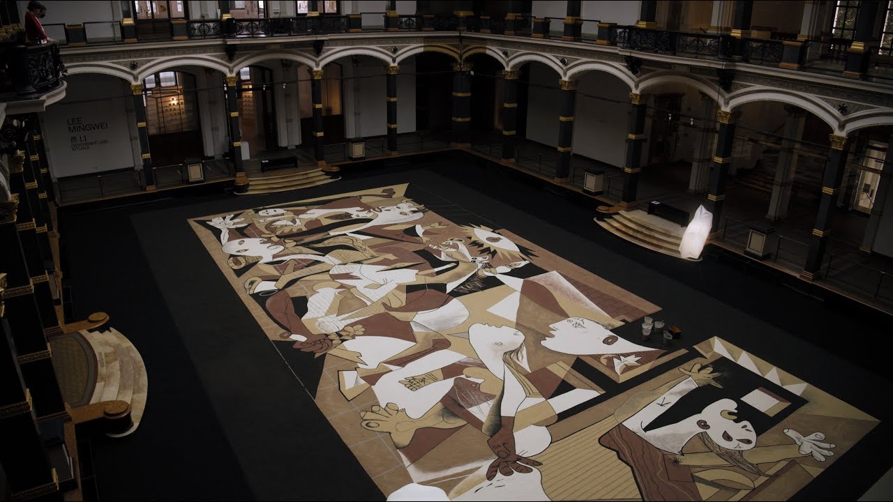 LEE Mingwei: Guernica in Sand 李明維《如沙的格爾尼卡》 Gropius Bau, Berlin, 2020