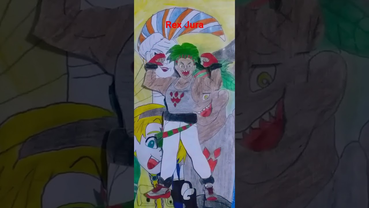 Beyblade x karakterlerinden rex jura
