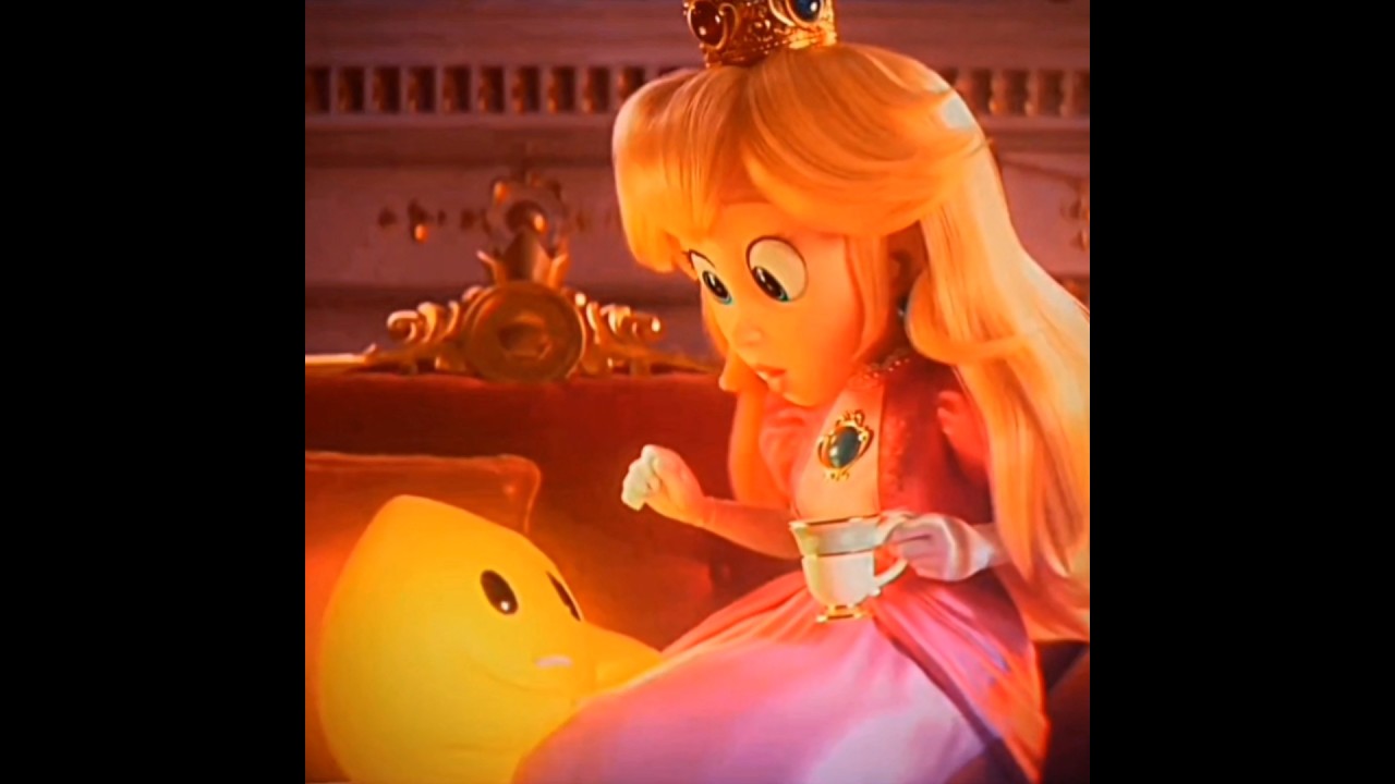 Peach celebrates her birthday alone&hellip; and then a falling star appears before her 🌠 #edit #mariogalaxy