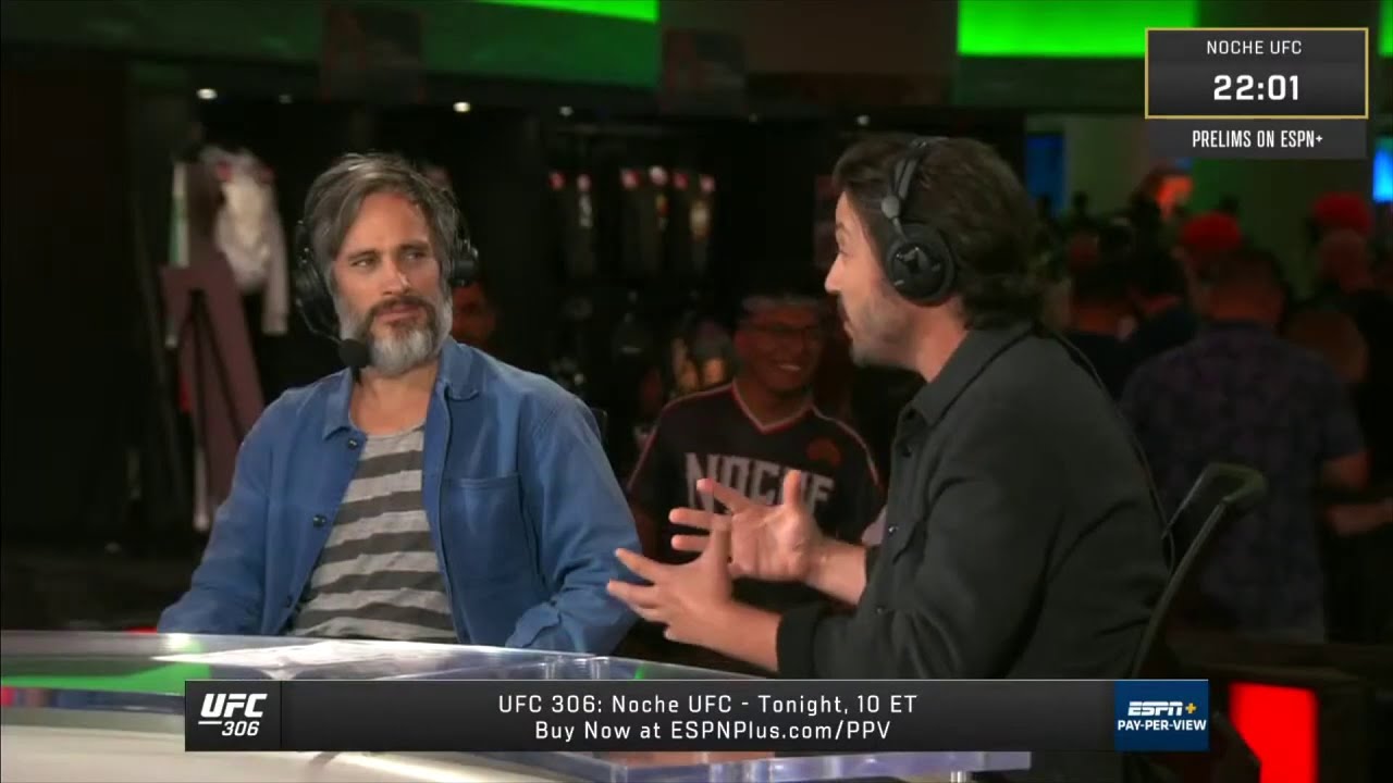 Gael García Bernal and Diego Luna at the Noche UFC Pre-Show | ESPN