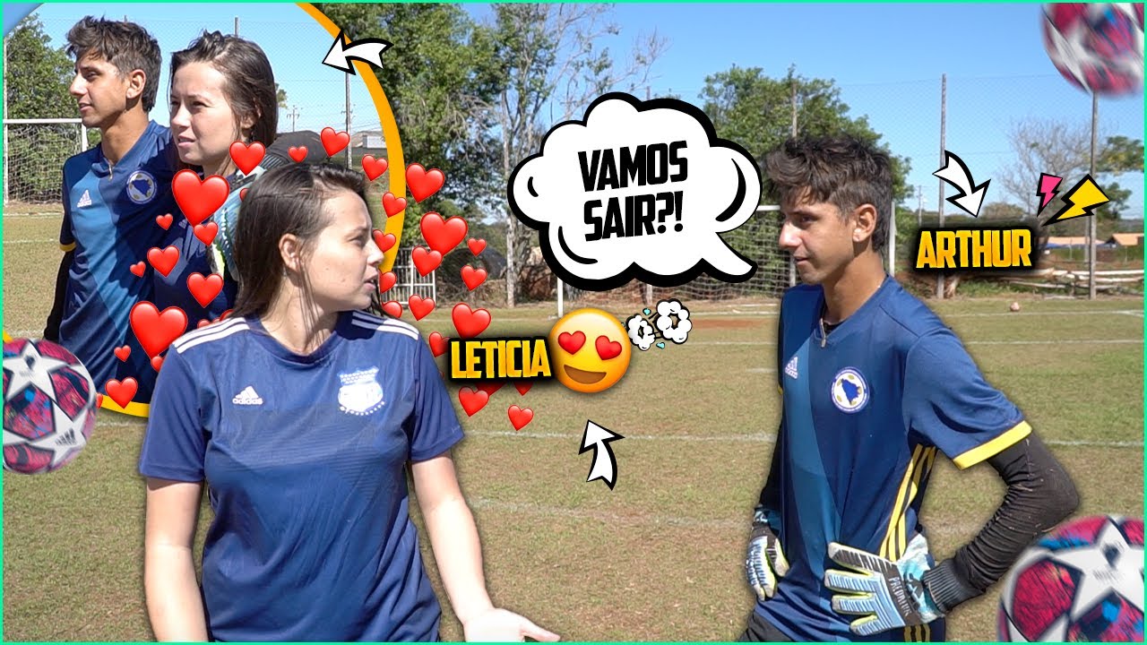 O ARTHUR DEU EM CIMA DA LETÍCIA NO FUTEBOL E OLHA A REAÇÃO QUE ELA TEVE!!