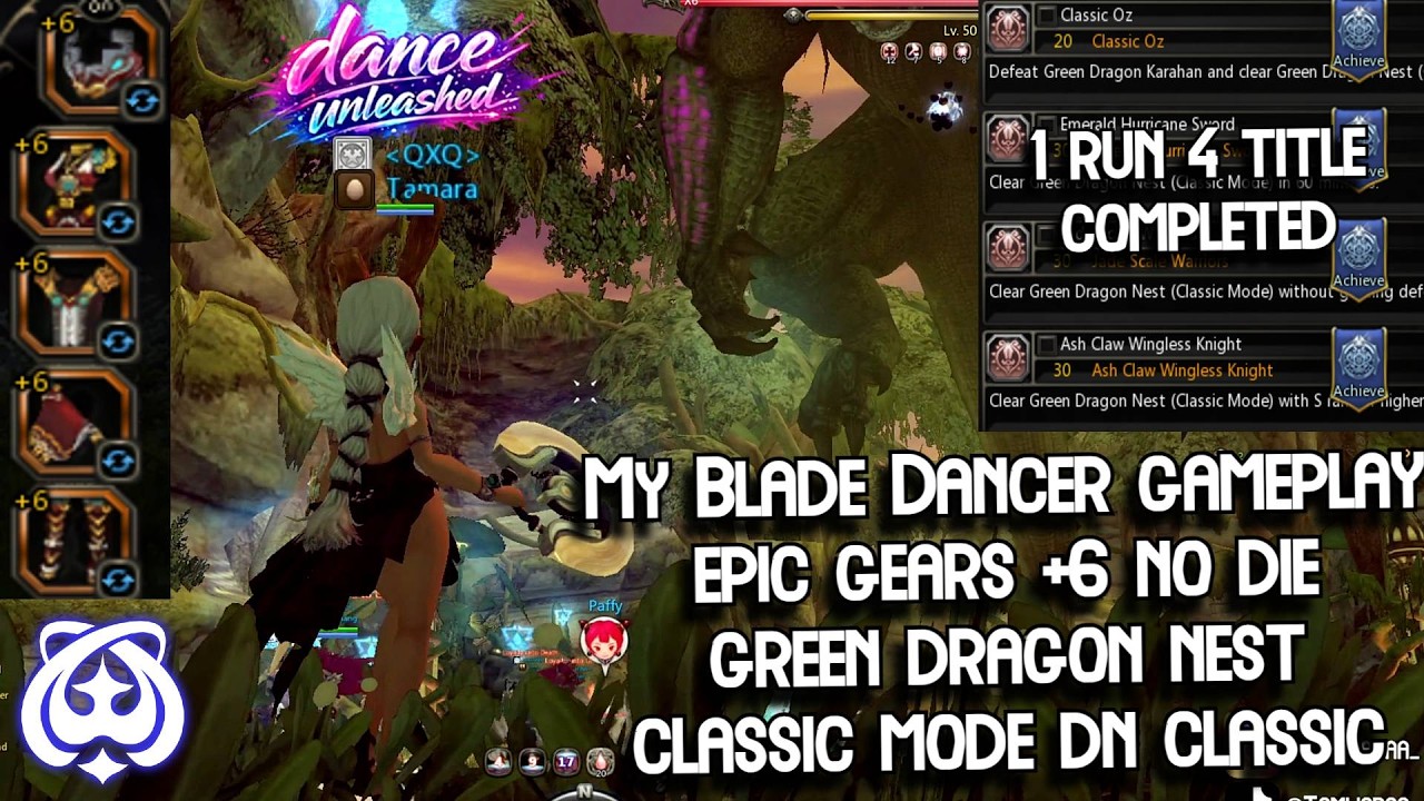 My Blade Dancer Epic Gears +6 No Die GDN Classic Mode 1 Run 4 Title Complete Gameplay DN Classic