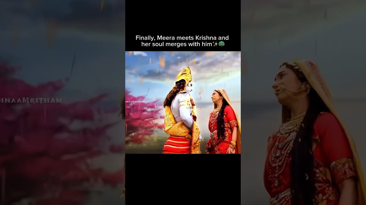 Meera or krishna ka milan ho hi gya🙏🥺 #riddhikarichhariya