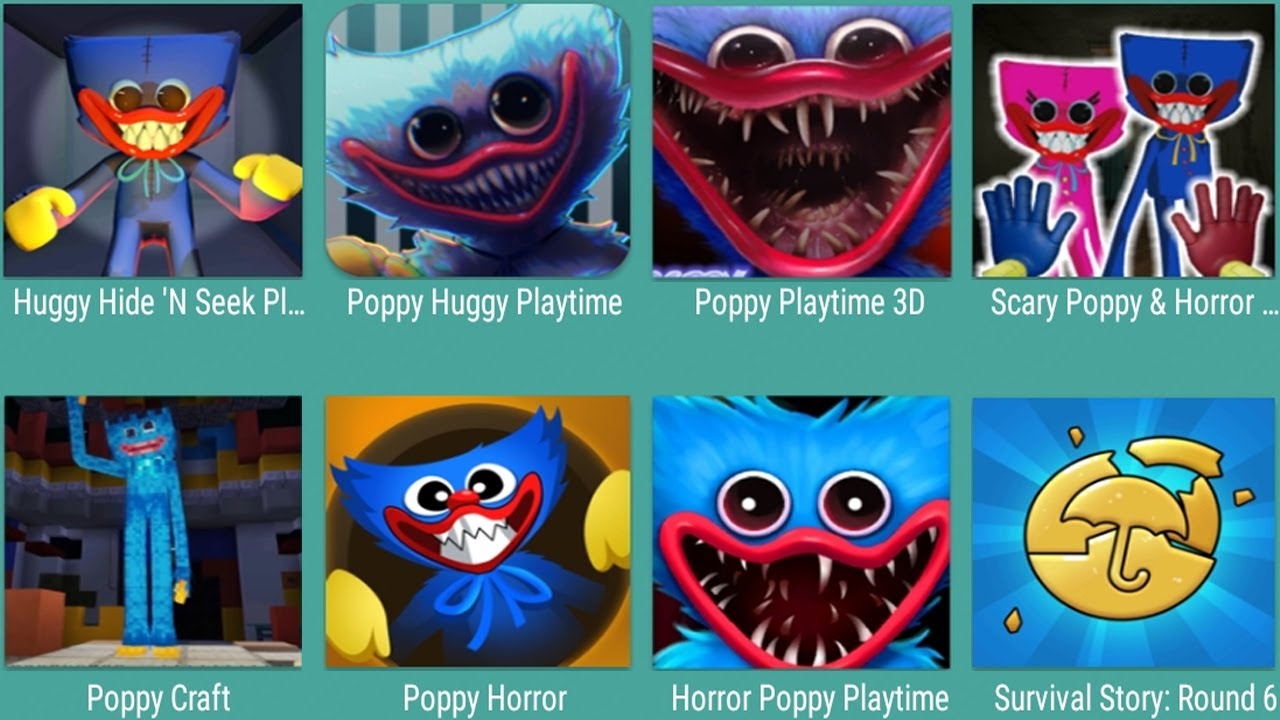 Huggy Hide 'N Seek,Poppy Huggy Playtime,Poppy Playtime 3D,Scary Poppy & Horror,Poppy Craft,Poppy
