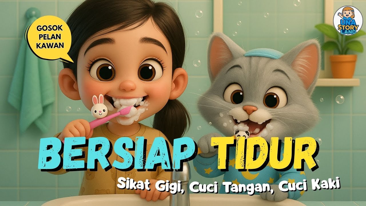 🎵 Bersiap Tidur | Lagu Anak Edukatif & Animasi 3D Una Storyland | Lagu Anak Indonesia