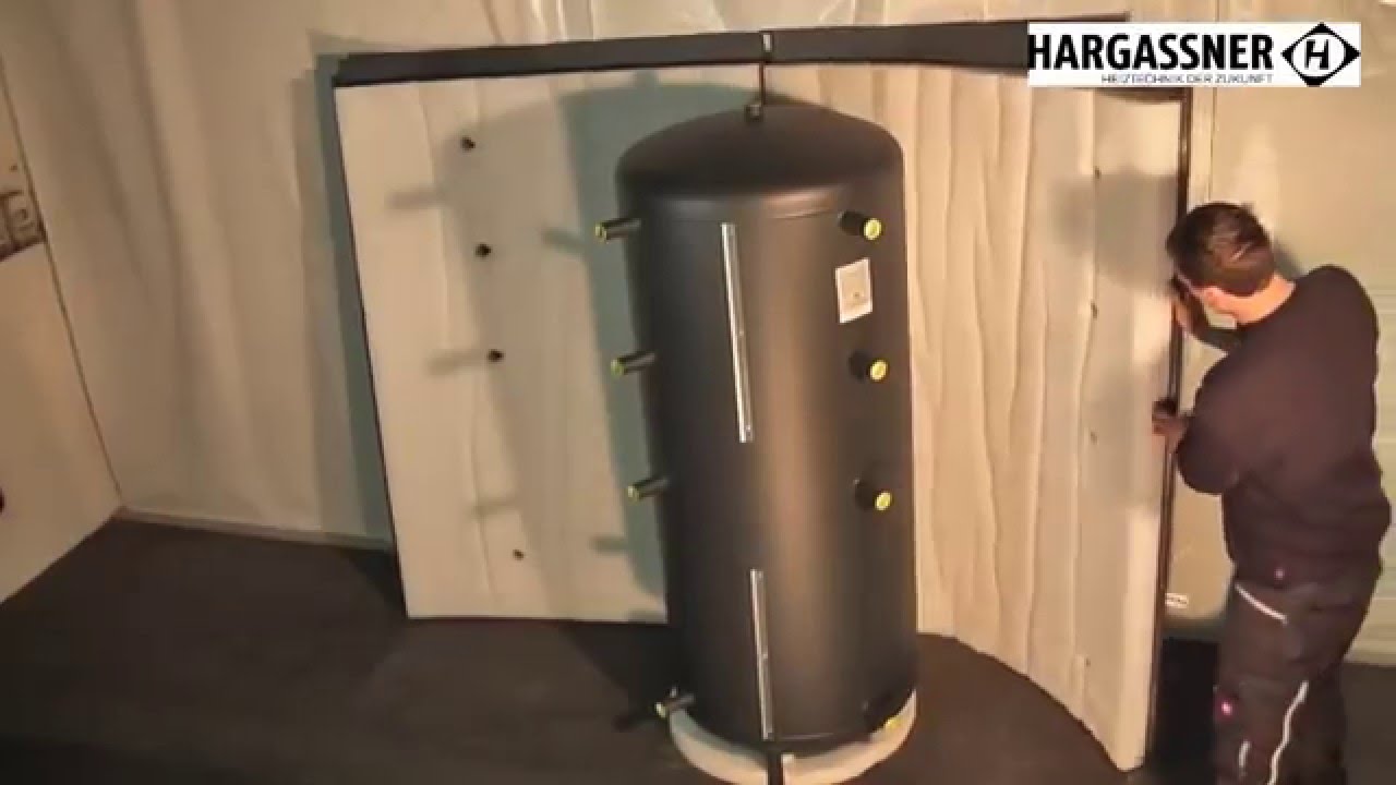 Hargassner montaggio isolamento vlies per accumulatori SP e HSP