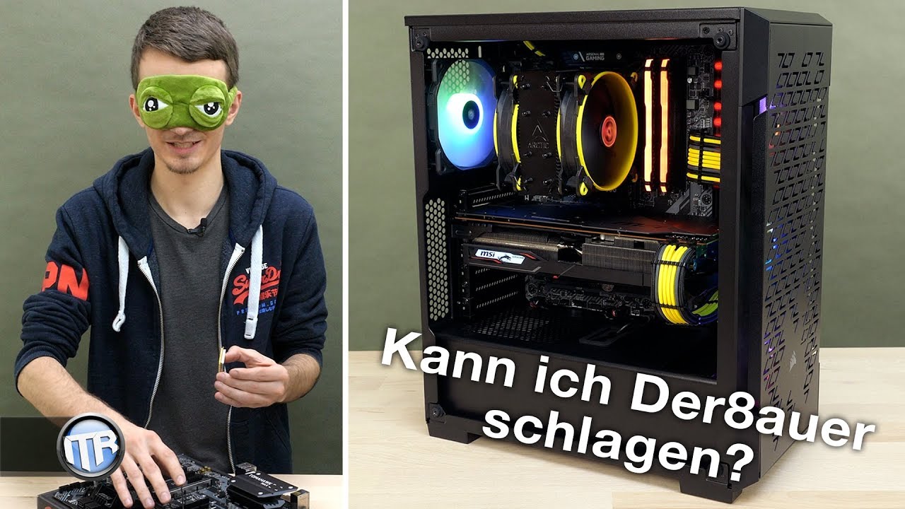 PC BLIND GEBAUT? 🙈 Blind Bau Challenge gegen Der8auer!