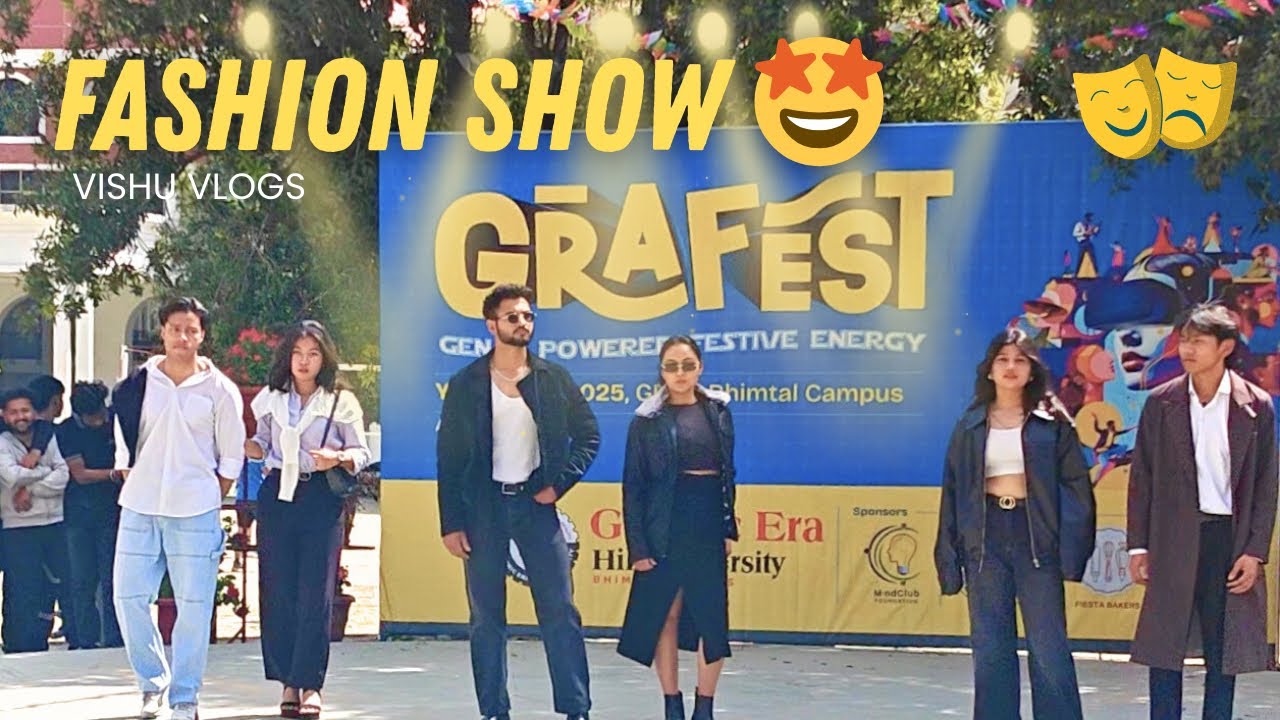 Fashion Show In Grafest 2025 🤩 | Grafest 2025 Day 2 | Graphic Era Hill University Bhimtal