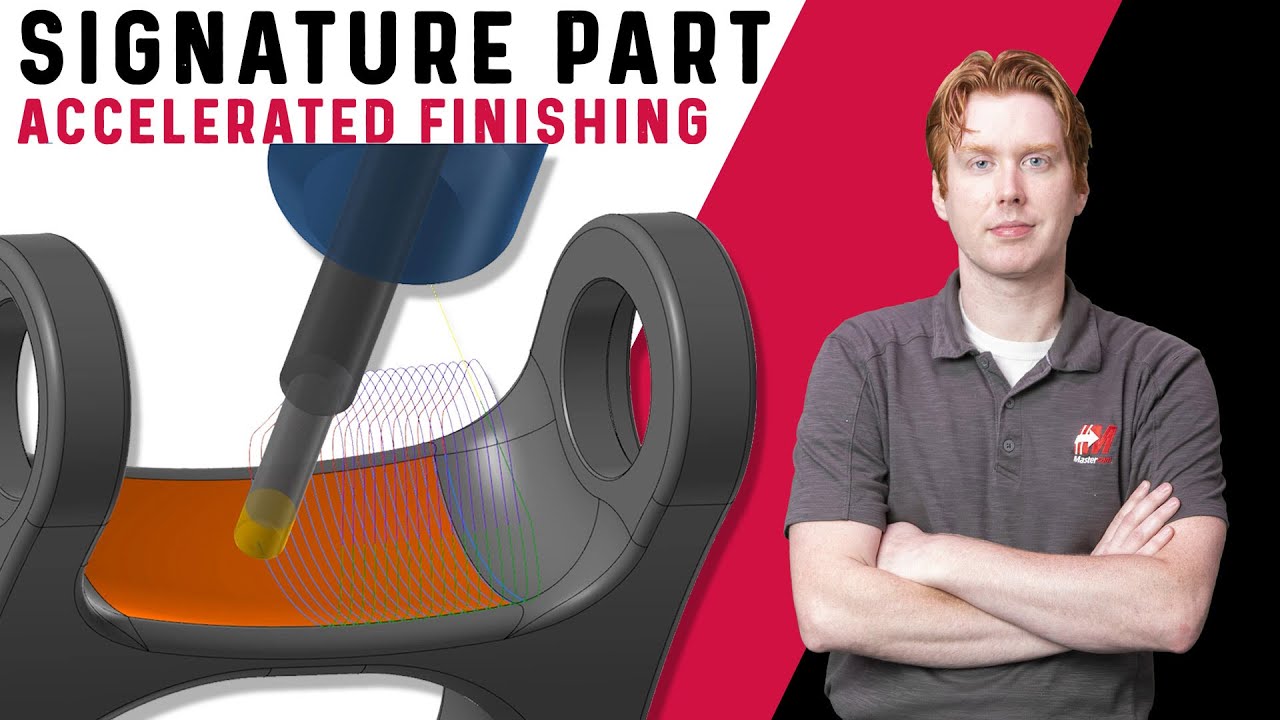 Mastercam Pocketing Accelerated Finishing Using Suspension Arm | Mastercam 2022 Signature Part