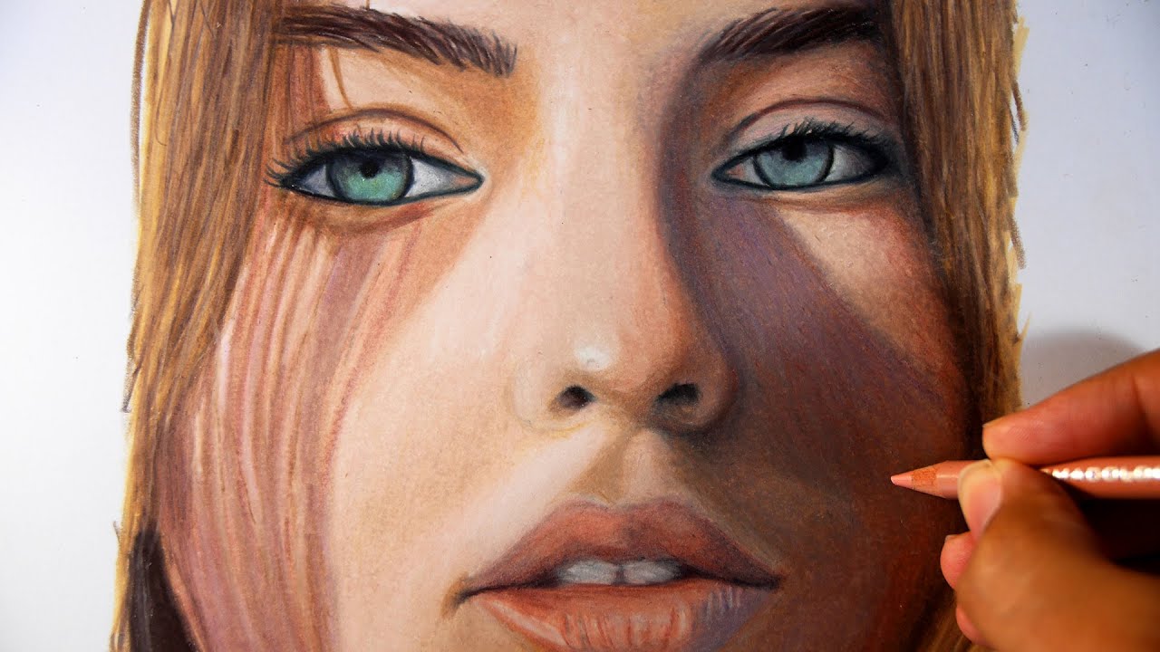 Color pencil portrait tutorial - Marcus Art