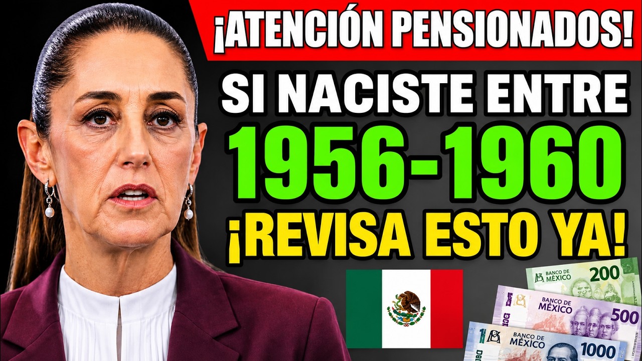 🚨 Pensionados IMSS e ISSSTE: Si Naciste Entre 1956 y 1960, Revisa la Nueva Regla de Julio de 2026