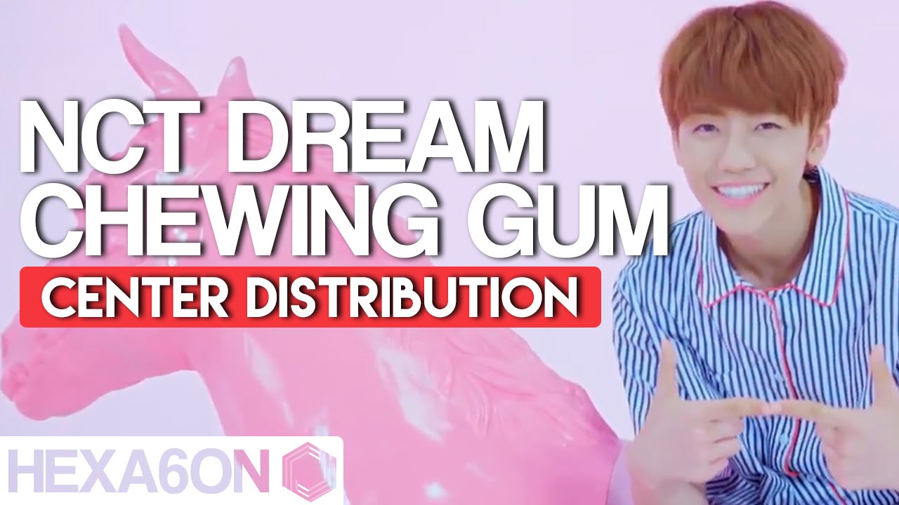 NCT Dream - Chewing Gum Center Distribution (Color Coded)