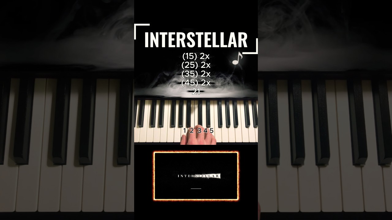 Interstellar - Theme Cornfield Chase Piano Tutorial 🎹 