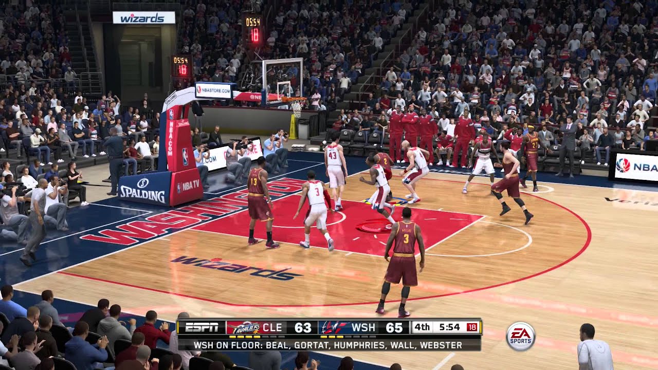 [XB1] NBA Live 15: Online Match vs @mxevideos - Wizards vs Cavaliers | Full Game (EA Access)