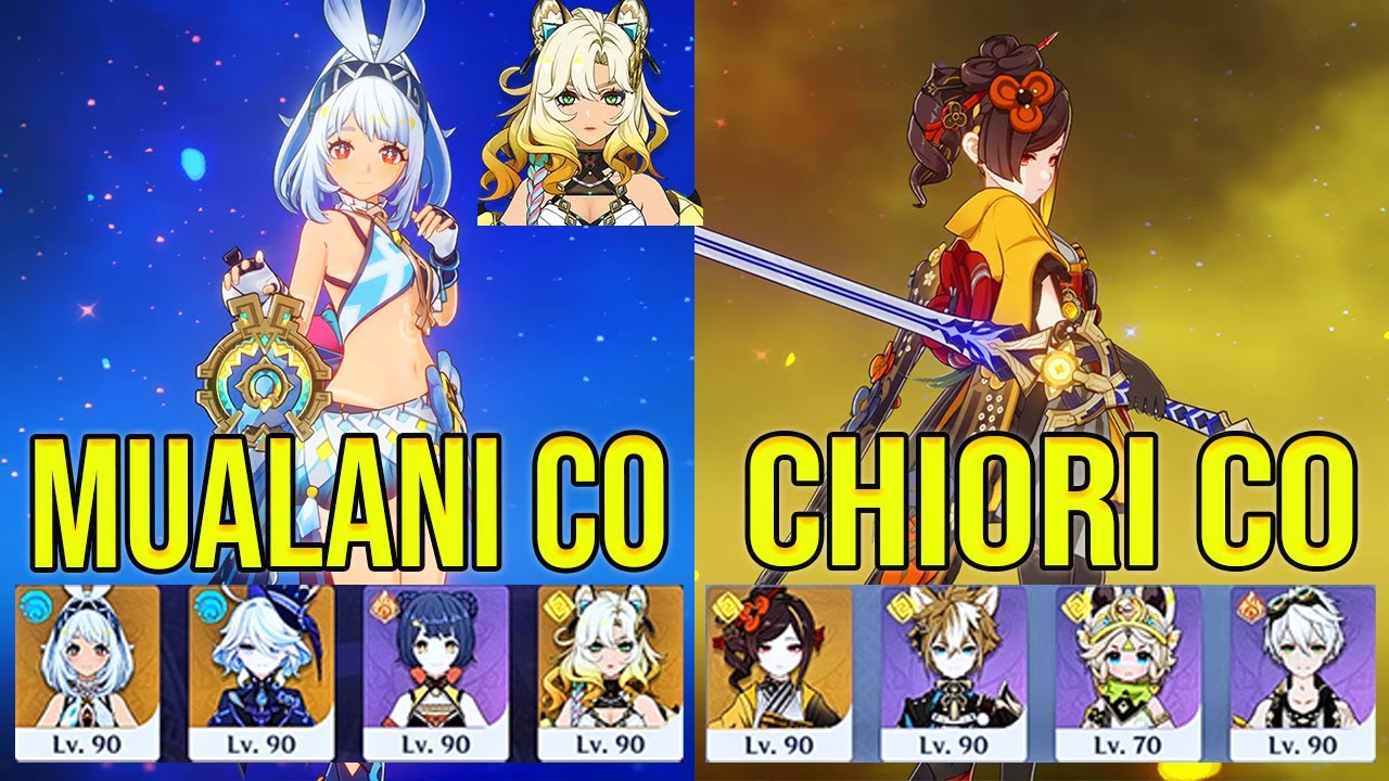 Mualani C0 - Xilonen C0 & Chiori C0 Hypercarry Spiral abyss floor 12 Genshin Impact