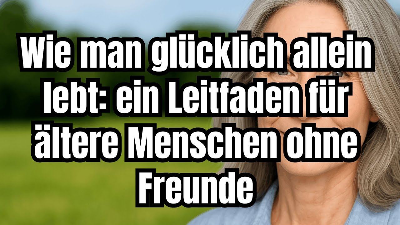 Nach 60 glücklich allein leben: Ein Ratgeber für ältere Menschen ohne Freunde oder Familie!
