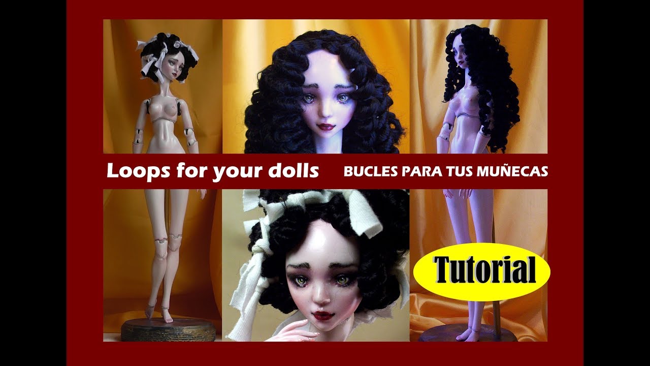 bjd Hair Style viscose wig porcelain handmade custom