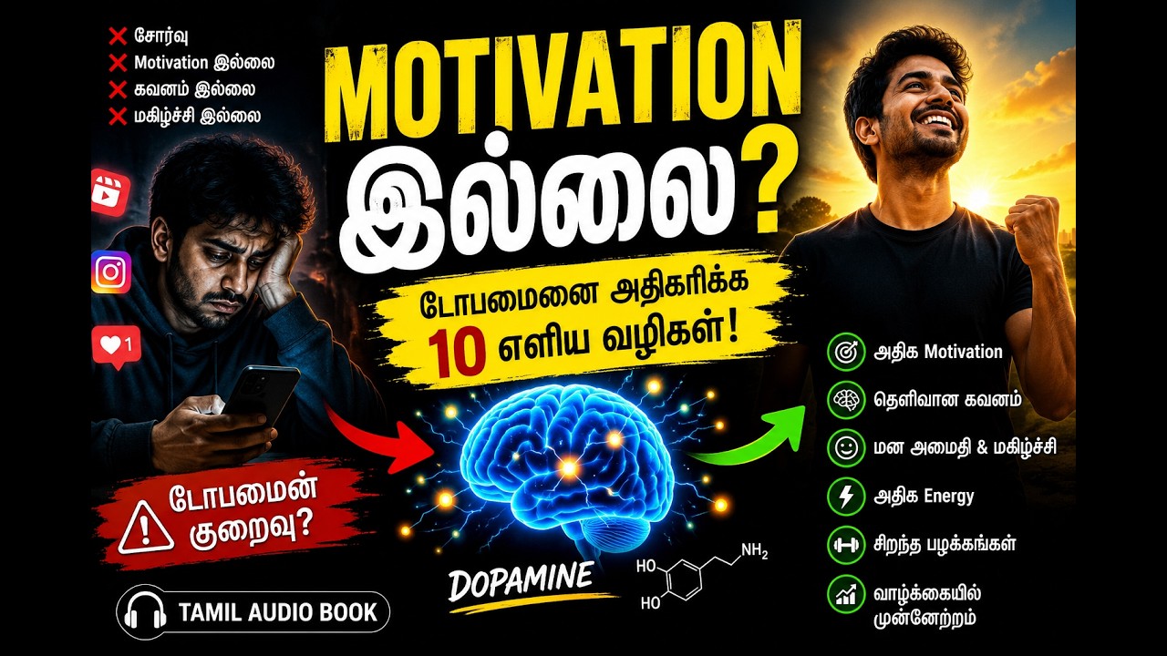 டோபமைனை இயற்கையாக அதிகரிக்க 10 எளிய வழிகள்|Tamil Audio Book