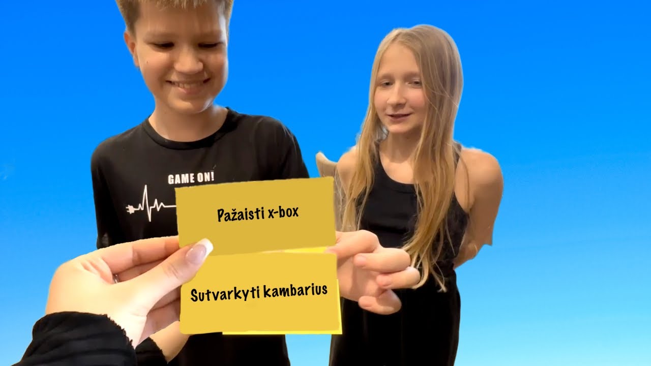 Sėkmės ir ne sėkmės CHALLENGE. Ištrauk užduotį