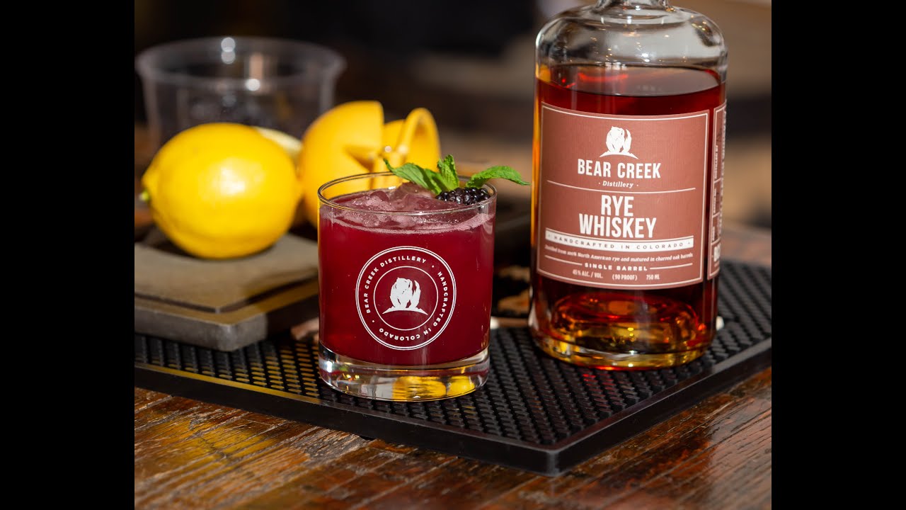 Bear Creek Distillery Blackberry Whiskey Smash