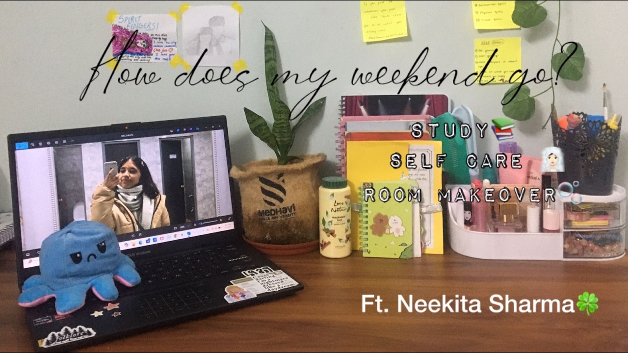 A day in my life during weekend | Selfcare || room makeover || food || ft. Neekita Sharma