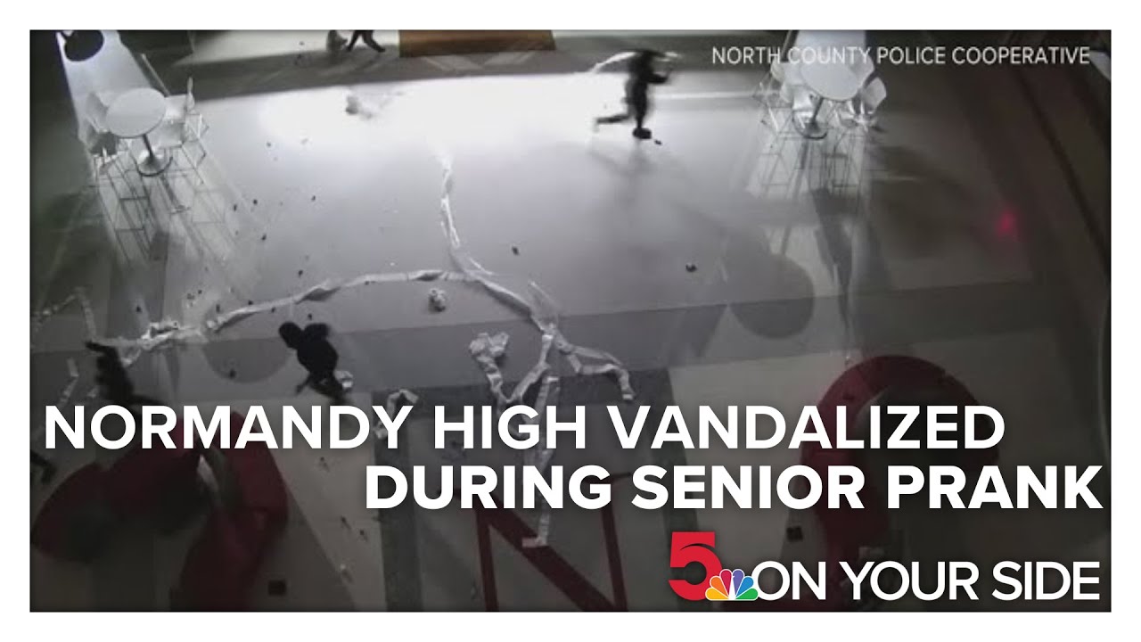 Normandy High vandalized during senior prank