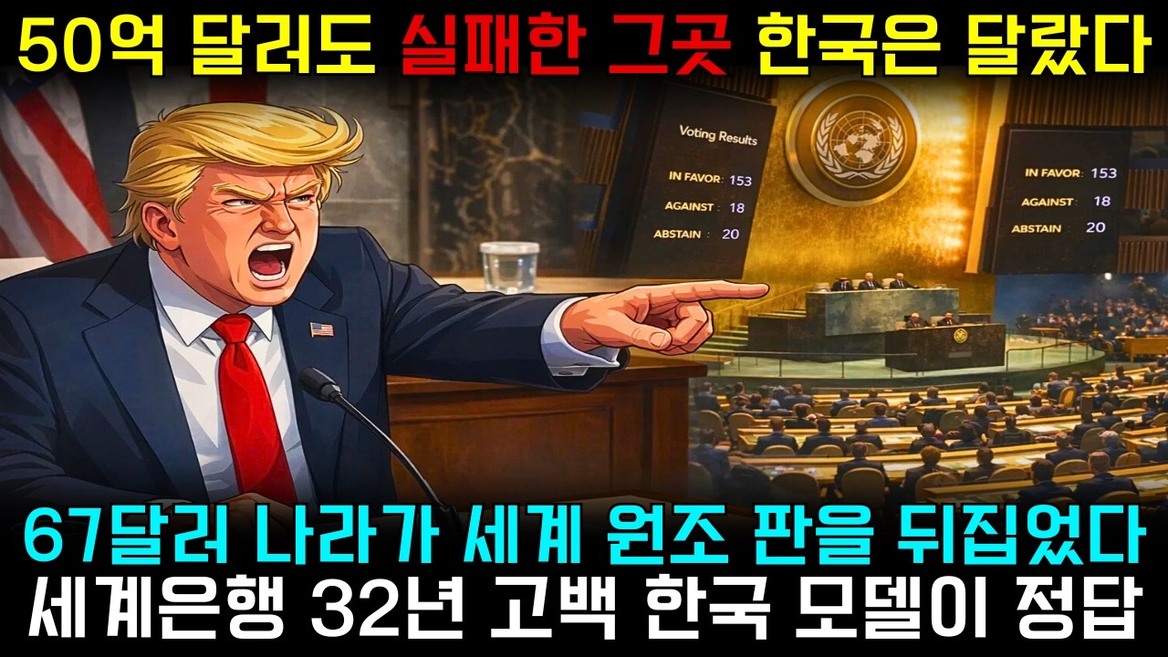 [해외감동사연] 50억 달러도 실패한 곳… 한국 2억 4천만 달러가 뒤집었다｜“서울 컨센서스”의 충격 보고서