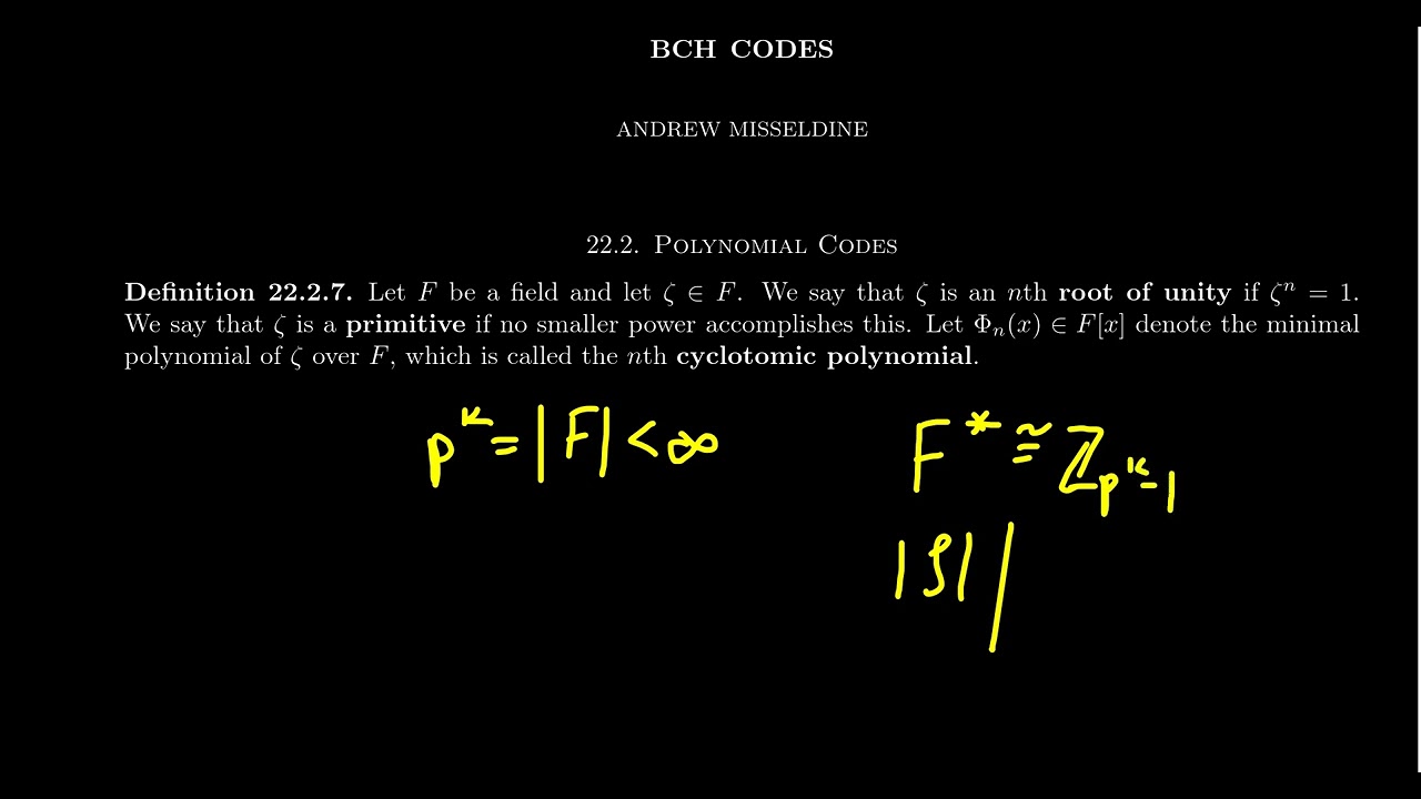 Roots of Unity and Finite Fields